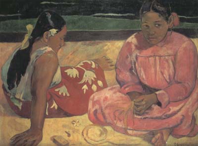 Tahitian Women on the beach (mk07)